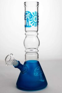 12" Coated Glass Water Bong | Beaker Bong For Sale | Free NZ Shipping
