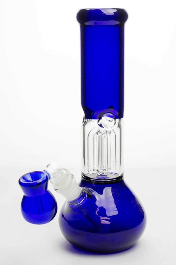 11″ glass water bong with 4 arms percolator