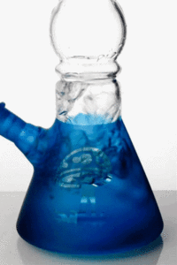 12" Coated Glass Water Bong | Beaker Bong For Sale | Free NZ Shipping