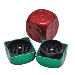 Dice Novelty Herb Grinder 2 Layer 47Mm (2 Color)