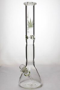 18" Genie Color Dot Curved Tube | Water Glass Bongs | Free NZ Shipping