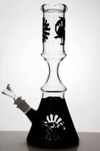 12″ color coated glass water bongs
