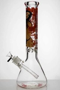 14" Sexy Girl Cartoon | Heavy Beaker Water Glass Bong | Free NZ Shipping