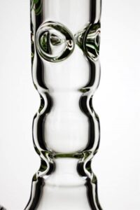 14.5" Genie Color Dot Curved Tube | Water Glass Bongs | Free NZ Shipping