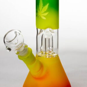 8″ rasta dome percolator beaker water bong