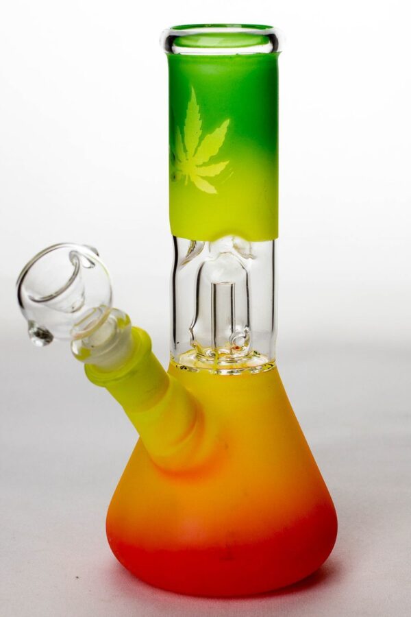 8″ rasta dome percolator beaker water bong