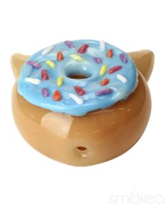 Empire Glassworks Glazed Kitty Donut Hand Pipe | Unique Glass Pipes