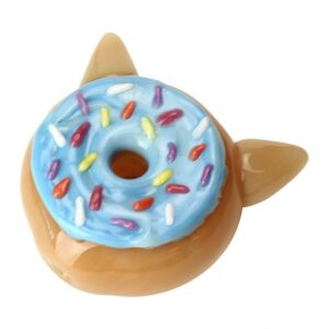 Empire Glassworks Glazed Kitty Donut Hand Pipe | Unique Glass Pipes