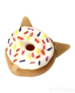 Empire Glassworks Glazed Kitty Donut Hand Pipe | Unique Glass Pipes