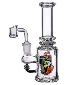 "Save The Seas" UV Mini Beaker | Glass Rig | Dab Ring | Rigs For Sale