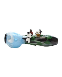 Empire Glassworks Small Climbing Pandas Spoon Pipe | Weed Pipe | Pipes