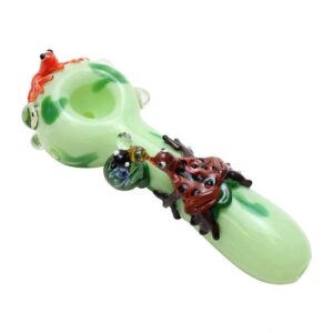 Empire Glassworks Small Ribbit Spoon Pipe | Weed Pipes | Smoking Bowl
