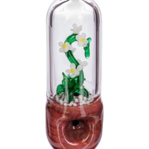 White Orchid Hand Pipe | Glass Pipes | Smoking Bowls | Weed Bowl
