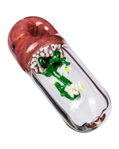 White Orchid Hand Pipe | Glass Pipes | Smoking Bowls | Weed Bowl