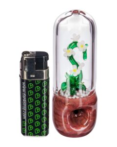 White Orchid Hand Pipe | Glass Pipes | Smoking Bowls | Weed Bowl