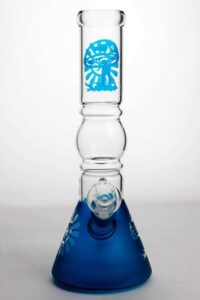 12" Coated Glass Water Bong | Beaker Bong For Sale | Free NZ Shipping