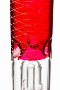 12″ double dome percolator patterned beaker water bong
