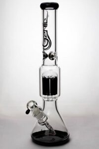 18" Genie Colored Bottom Water Glass Bong | Best Bongs | Free NZ Shipping