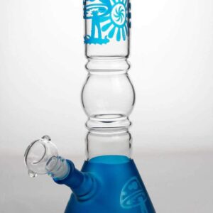 12" Coated Glass Water Bong | Beaker Bong For Sale | Free NZ Shipping
