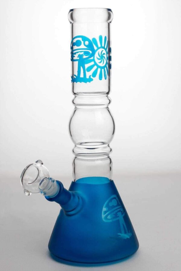 12" Coated Glass Water Bong | Beaker Bong For Sale | Free NZ Shipping