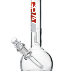 Grav Labs 8″ Round Water Pipe w/ Fixed Downstem – Clear