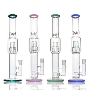 16 inch Glass Bong with Flower of Life perc to Matrix perc 18.8mm