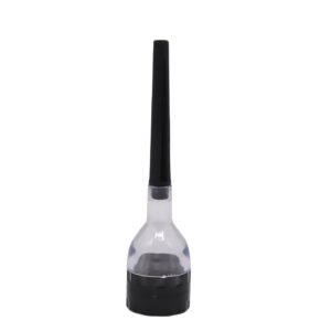 Funnel 3 Layer Herb Grinder W/roll Tube ( 4 Colors ) - Black