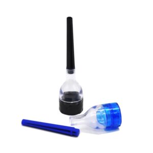 Funnel 3 Layer Herb Grinder W/roll Tube ( 4 Colors )