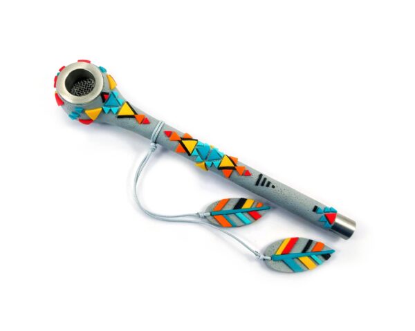 Gadzyl Long Aztec Metal Pipe | Bowl For Weed | Marijuana Pipes | Pipes