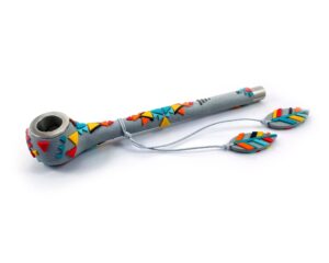 Gadzyl Long Aztec Metal Pipe | Bowl For Weed | Marijuana Pipes | Pipes