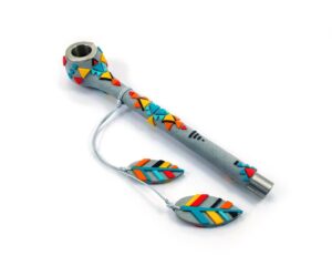 Gadzyl Long Aztec Metal Pipe | Bowl For Weed | Marijuana Pipes | Pipes