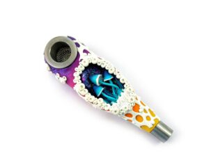 Gadzyl Orange Mushroom Metal Pipe | Unique Smoke Pipes | Pot Pipes