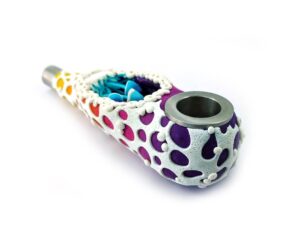 Gadzyl Orange Mushroom Metal Pipe | Unique Smoke Pipes | Pot Pipes
