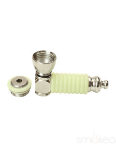 Big Pipe 2.5" Glow Micro Metal Pipe | Weed Pipe | Smoking Bowls | Pipes