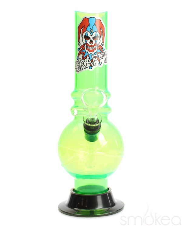 Graffix 8" Bubble Skinny Acrylic Bong | Cheap Bongs For Sale | Bomgs