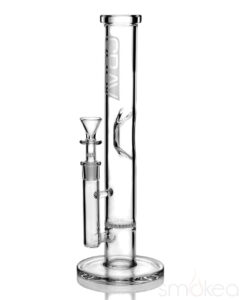 GRAV 12" Straight Base Bong w/ Disc | Glass Bongs For Sale | Bomgs