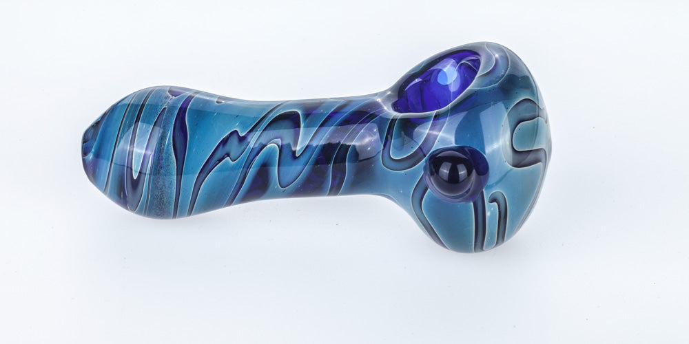 Heady Pattern Glass Pipe | Weed Smoking Pipes For Sale | Free NZ Shipping