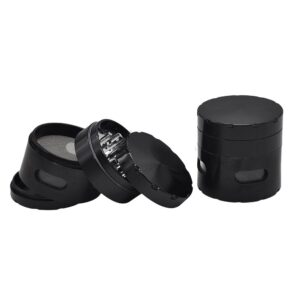 Herb Grinder W/ 3 Transparent Windows 4 Layer 63 Mm