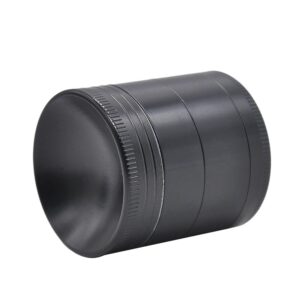 Herb Grinder With Mixing Concave Lid 4 Layer Small 40Mm (2 Color) - Black