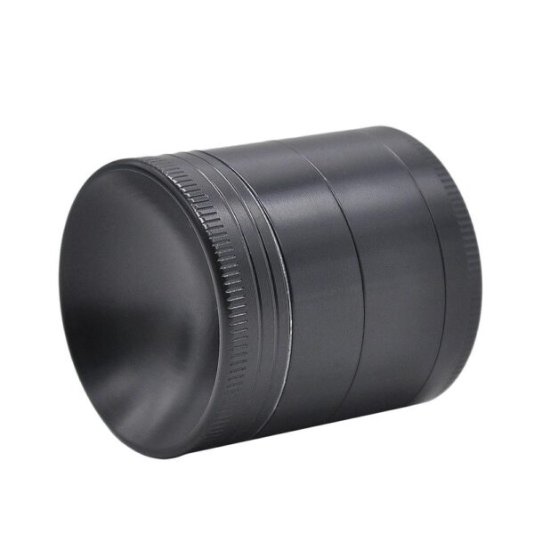Herb Grinder With Mixing Concave Lid 4 Layer Small 40Mm (2 Color) - Black