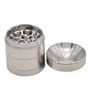 Herb Grinder With Mixing Concave Lid 4 Layer Small 40Mm (2 Color)