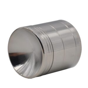Herb Grinder With Mixing Concave Lid 4 Layer Small 40Mm (2 Color) - Silver