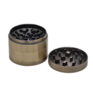 Herb Grinder With Mixing Concave(Ashtray) Lid 4 Layer 63 Mm