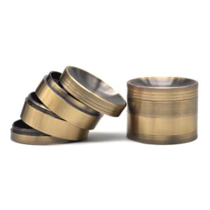 Herb Grinder With Mixing Concave(Ashtray) Lid 4 Layer 63 Mm