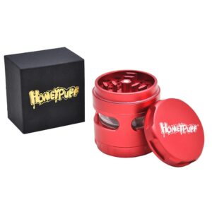 Honeypuff 4 Layer Herb Grinder With Transparent Window 61 Mm (7 Color)