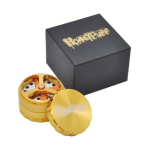 Honeypuff Blade Runner Herb Grinder 4 Layer 61 Mm (3 Color) - Gold