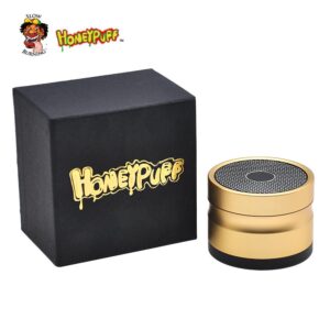 Honeypuff Bluetooth Speaker 4 Layer 48Mm Novelty Herb Grinder (4 Colors) - Gold