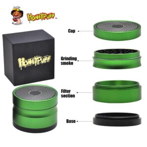 Honeypuff Bluetooth Speaker 4 Layer 48Mm Novelty Herb Grinder (4 Colors)