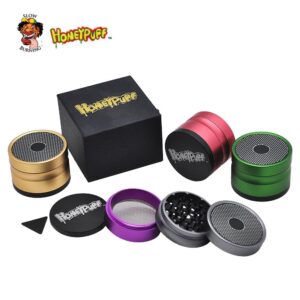 Honeypuff Bluetooth Speaker 4 Layer 48Mm Novelty Herb Grinder (4 Colors)