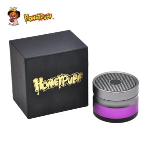 Honeypuff Bluetooth Speaker 4 Layer 48Mm Novelty Herb Grinder (4 Colors) - Purple